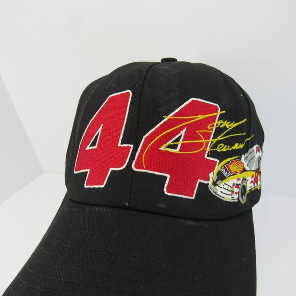 Chase Authentics 44 Tony Stewart Shell Emb Logo Men's Black Snapback Cap Hat - Picture 1 of 10